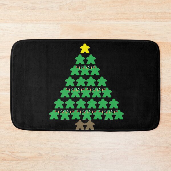 Item preview, Christmas Tree Meeples with Lights Tabletop Black Background designed and sold by JEL-Designs.