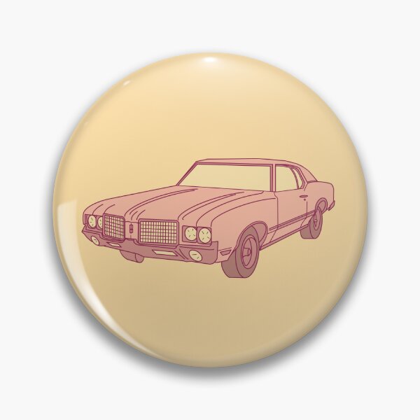 Item preview, 1972 oldsmobile cutlass - neon tangerine designed and sold by rosecolashop.