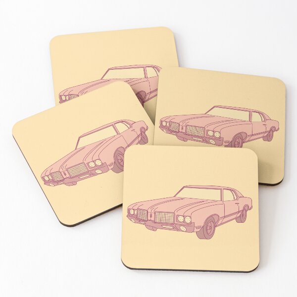 Item preview, 1972 oldsmobile cutlass - neon tangerine designed and sold by rosecolashop.