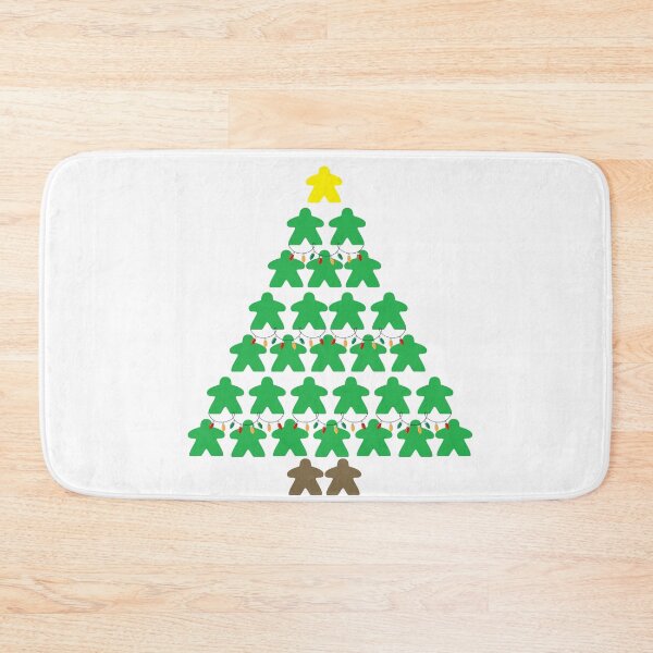 Item preview, Christmas Tree Meeples with Lights Tabletop White Background designed and sold by JEL-Designs.