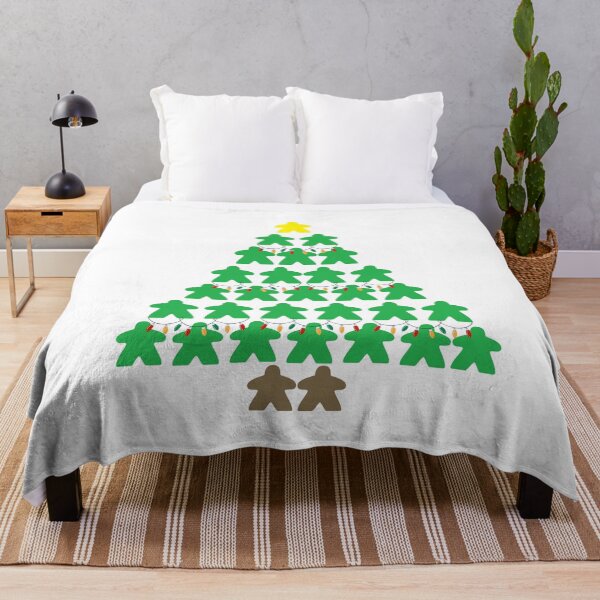 Item preview, Christmas Tree Meeples with Lights Tabletop White Background designed and sold by JEL-Designs.