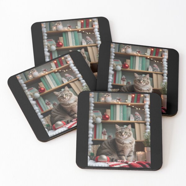 Item preview, Cat With Bookshelf designed and sold by ErdmanBerge.
