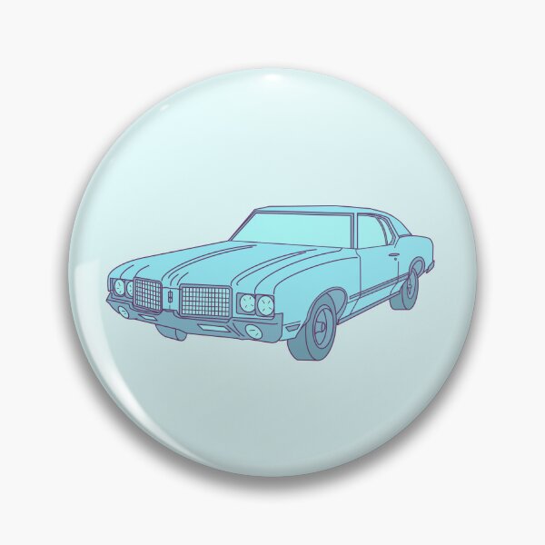 Item preview, 1972 oldsmobile cutlass - sky blue designed and sold by rosecolashop.