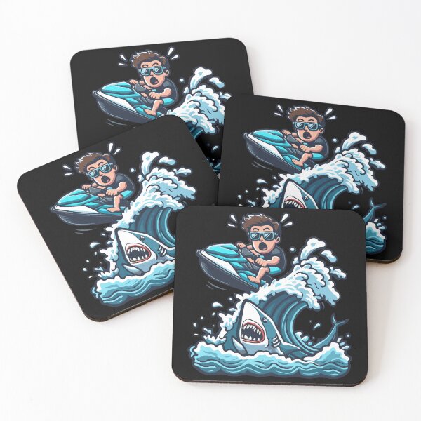 Item preview, Funny JetSki cartoon Tshirt  design designed and sold by FunkiFish.