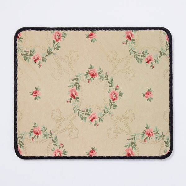 Item preview, Vintage Wallpaper with Pink Flower Rings designed and sold by Tinafrogger1017.