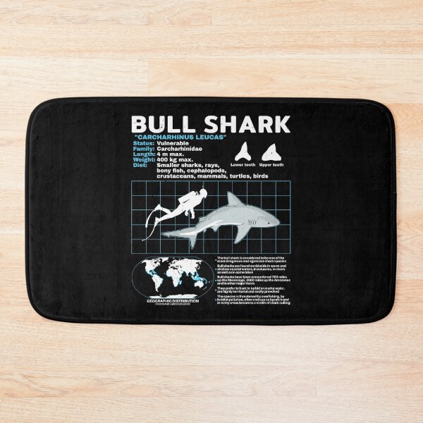Item preview, Bull shark fact sheet designed and sold by NicGrayGraphic.