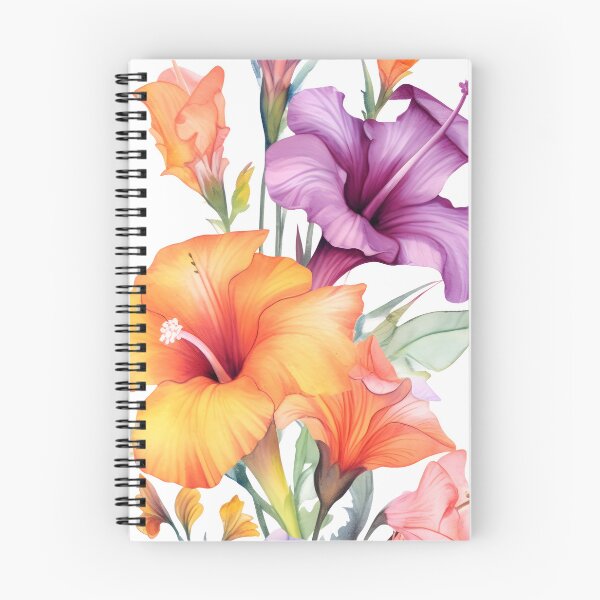 Artikelvorschau, Trompetenblumen-Aquarell entworfen und verkauft von Bomba Visual.
