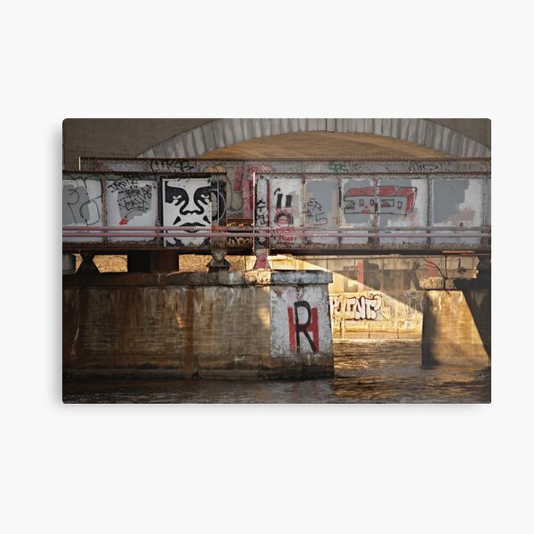 Graffiti Under the BU Bridge Metal Print