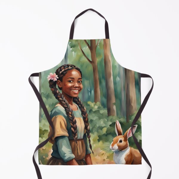 Item preview, Girl And Bunny In Forest designed and sold by Gabriela McDaniel.