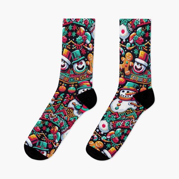 Item preview, Festive Folly: Quirky Ugly Christmas Sweater Design designed and sold by Devin Farinsky.