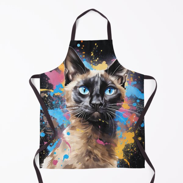 Item preview, Color Splash Siamese Cat 02 designed and sold by Elisabeth Lucas.