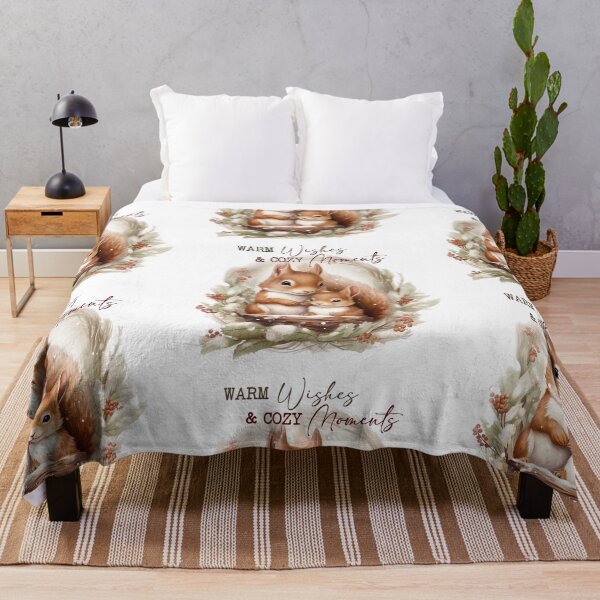 Item preview, christmas squirrel warm wishes cozy moments designed and sold by LGMmugsdesign.