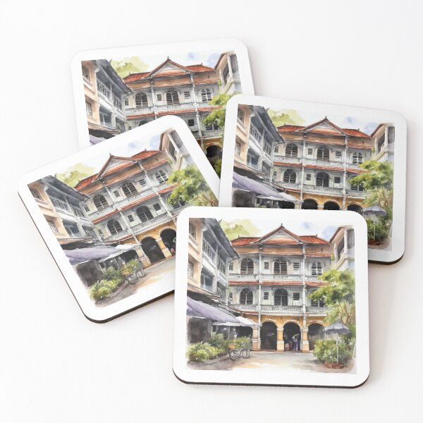 Artikelvorschau, Aquarell-Stadtskizze von Georgetown Penang entworfen und verkauft von ailia-hikaru.