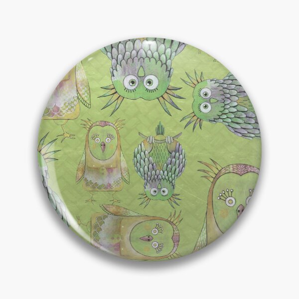 Item preview, Owl Be Right Birds - Moss green [5] designed and sold by Carina Parry Studios.