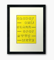 Typography Framed Print