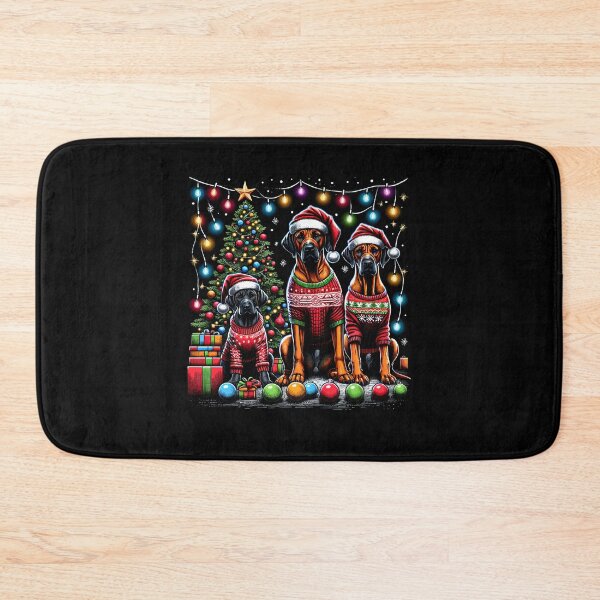 Item preview, Rhodesian Ridgeback Dog Family Light Vintage Christmas Ugly Sweater Santa's Hat Xmas designed and sold by JoelFox165.