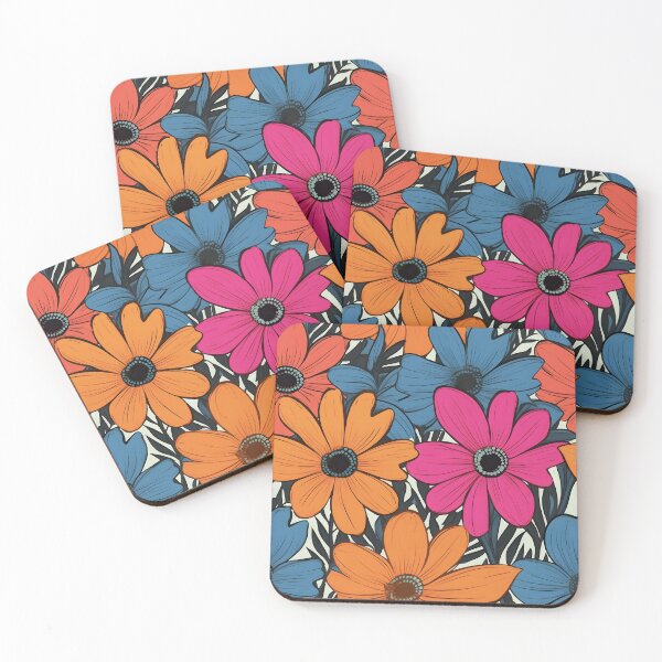 Item preview, Bloom Spectrum - Vibrant Floral Pattern designed and sold by inkArtistryfine.