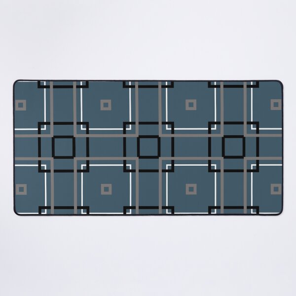 Item preview, Squares On Blue Gray designed and sold by KeksWorkroom.