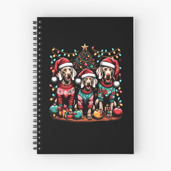Item preview, Weimaraner Dog Family Light Vintage Christmas Tree Ugly Sweater Santa's Hat Xmas designed and sold by JoelFox165.