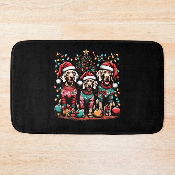 Item preview, Weimaraner Dog Family Light Vintage Christmas Tree Ugly Sweater Santa's Hat Xmas designed and sold by JoelFox165.