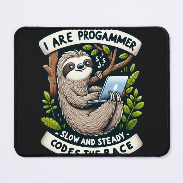 Item preview, I are programmer sloth  designed and sold by CoussaZau.