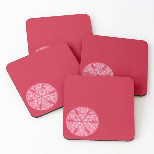 Item preview, Flower of Life Color Palette Mandalas : 04 - Crimson Red designed and sold by SonoSonoStudio.