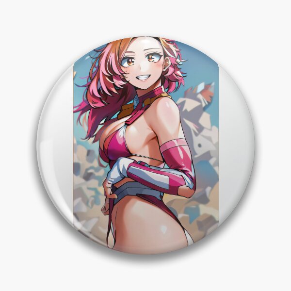 Aperçu de l'œuvre Fille en bikini de super-héros aux cheveux roses créée et vendue par KillerCrafts.