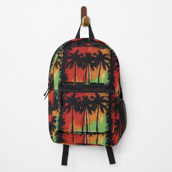 Item preview, Tropical Sunset Silhouettes - Abstract Palm Art designed and sold by inkArtistryfine.