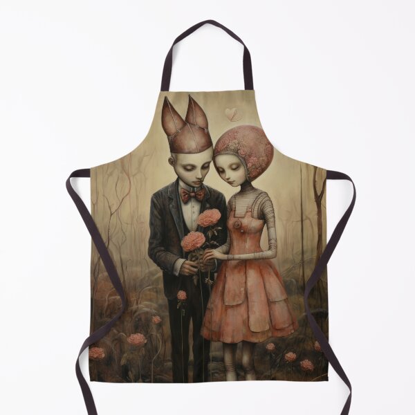 Item preview, Surreal odd couple in unusual landscape - greeting card  |  Valentines, Anniversary, Romance, Love designed and sold by OddCorro.