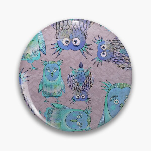 Item preview, Owl Be Right Birds [Blue] designed and sold by Carina Parry Studios.
