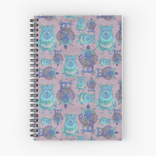 Item preview, Owl Be Right Birds [Blue] designed and sold by Carina Parry Studios.