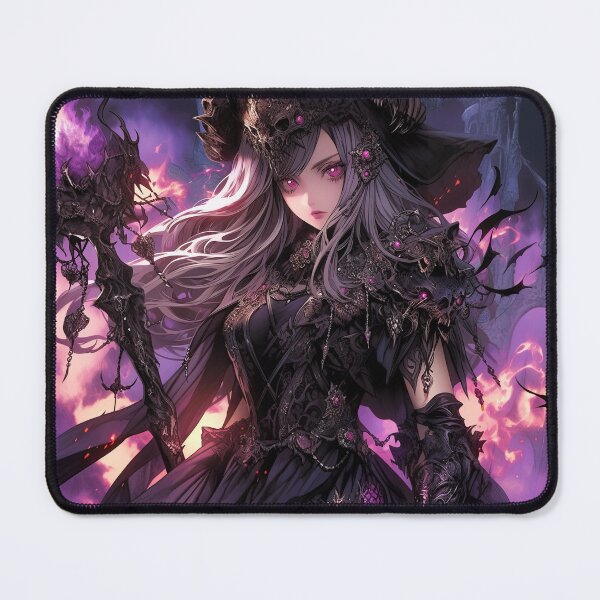 Item preview, Majestic Purple Dark Fantasy Queen Anime Girl designed and sold by bubblegoth.