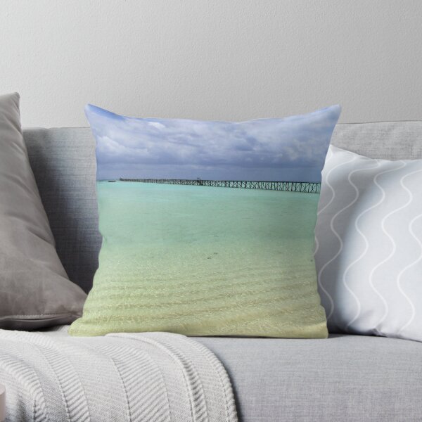Long Dock at Cherokee Sound (2) Throw Pillow