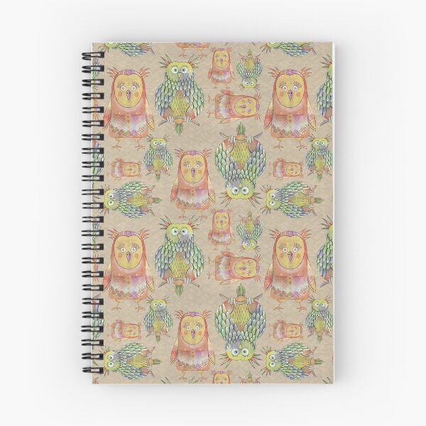 Item preview, Owl Be Right Birds [tan] designed and sold by Carina Parry Studios.