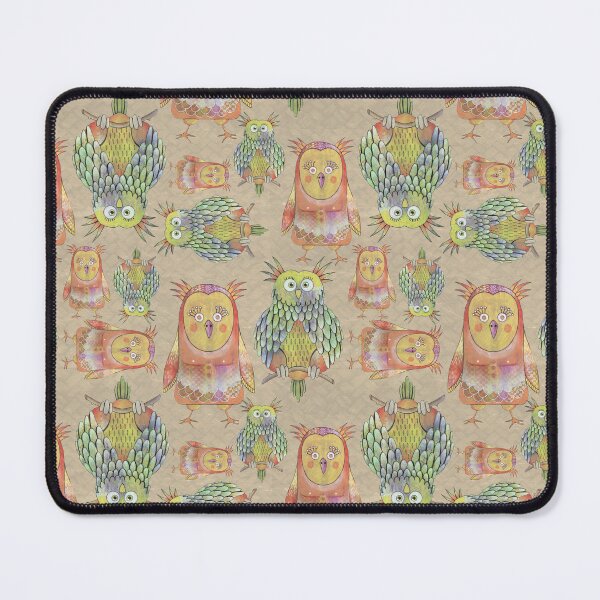 Item preview, Owl Be Right Birds [tan] designed and sold by Carina Parry Studios.