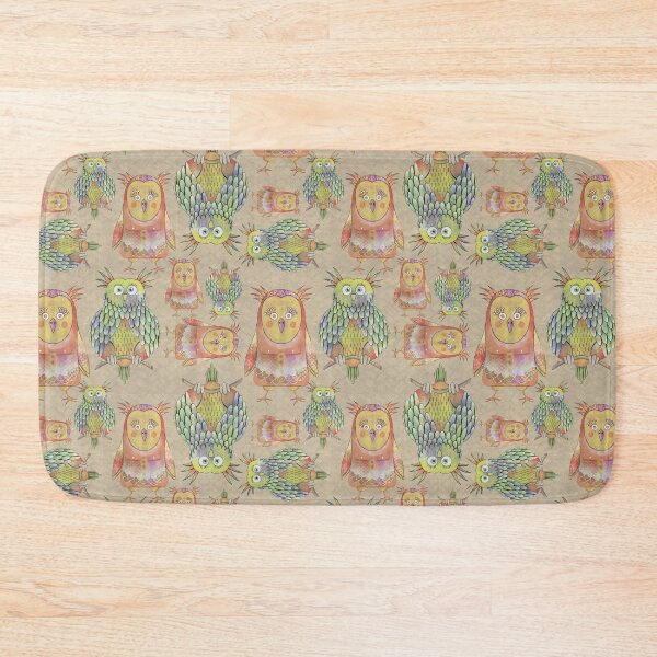Item preview, Owl Be Right Birds [tan] designed and sold by Carina Parry Studios.