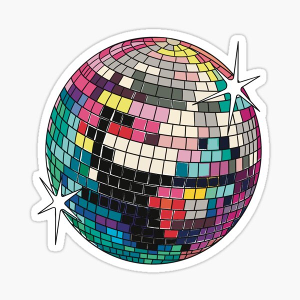 Tan Disco Ball | Sticker