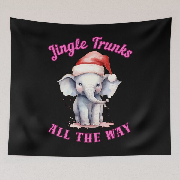 Item preview, Jingle Trunks All The Way. elephant head designed and sold by ElephantVibes.