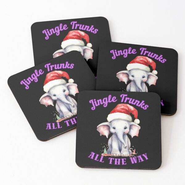 Item preview, Jingle Trunks All The Way. elephant quote designed and sold by ElephantVibes.