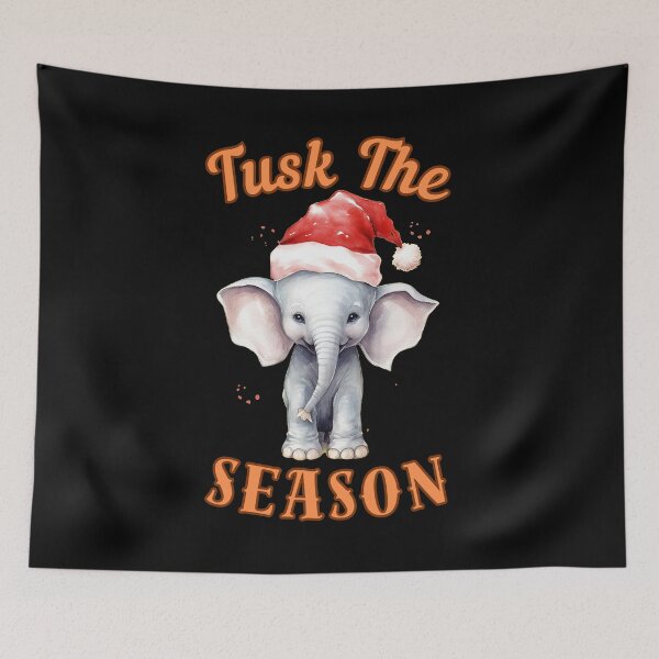 Item preview, Tusk The Season. elephant portrait designed and sold by ElephantVibes.