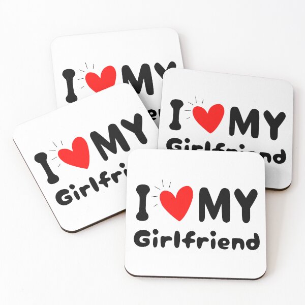 Item preview, I Love My Girlfriend I love heart girlfriend Valentine's day designed and sold by HippoInkStudio.