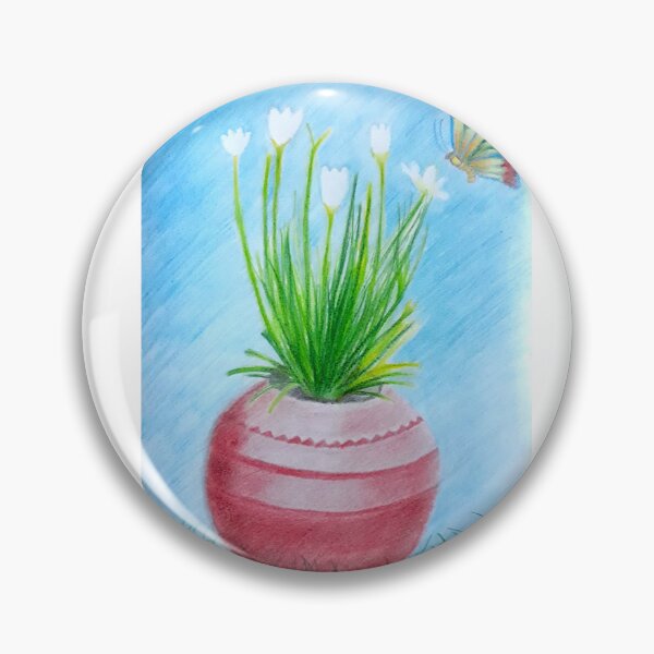 Item preview, Color pencil flower painting  designed and sold by sankalp rekwar.
