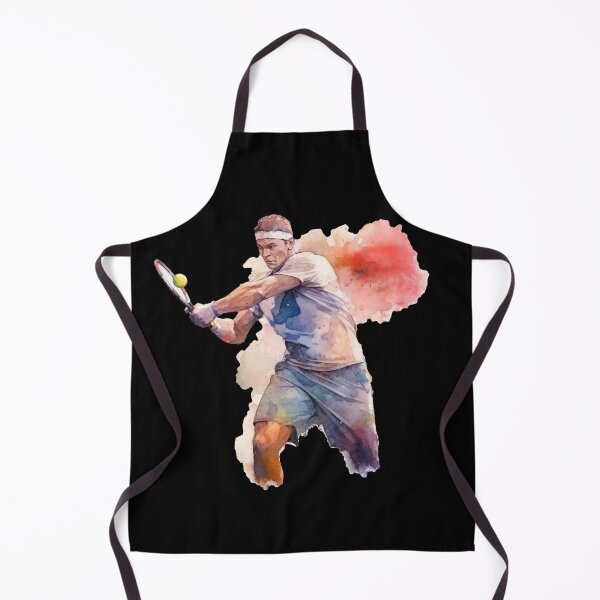 Item preview, Colorful tennis player hits the tennis ball designed and sold by WallGemsArt.