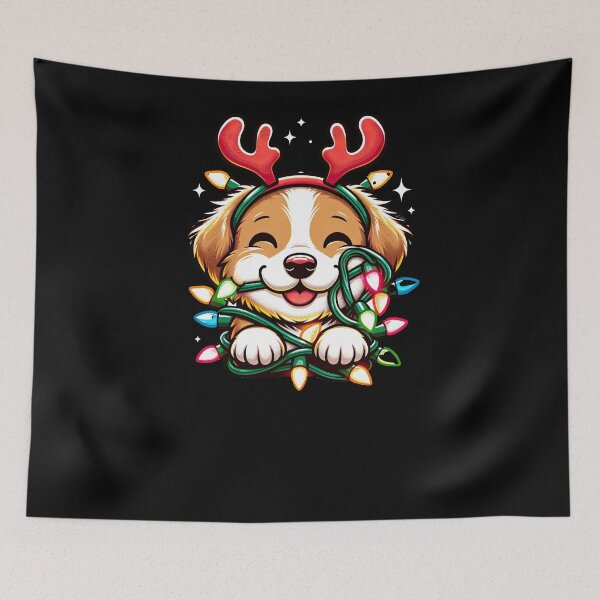 Item preview, Puppy's Festive Tangle designed and sold by MAPDDesigns.