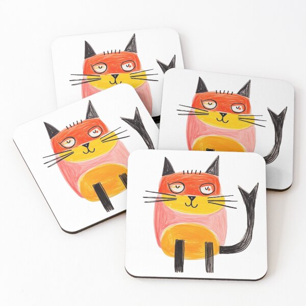 Item preview, Hand draw colorful cute little kitty designed and sold by omerfdln34.