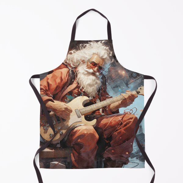 Item preview, Rockin' Santa - Festive Holiday Jam Session designed and sold by inkArtistryfine.