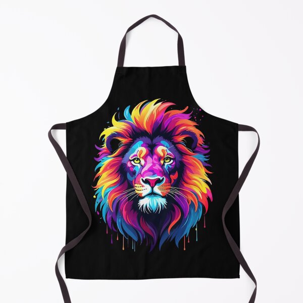Item preview, Bold Lion With Neon Colors designed and sold by TrendiKloset.