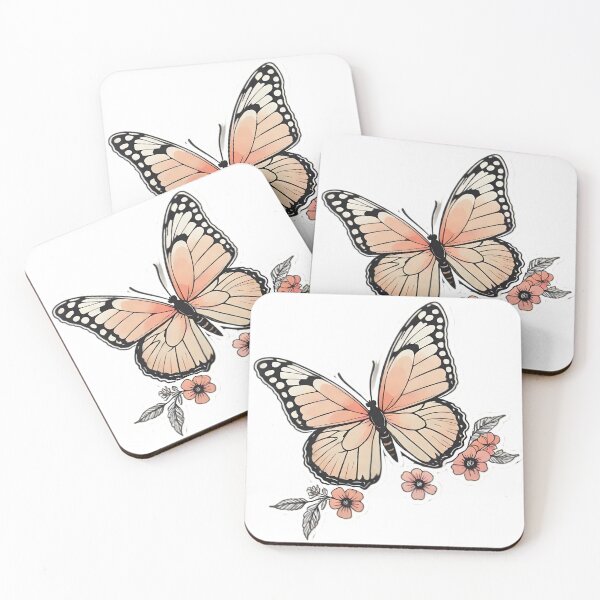 Item preview, cute butterfly with flowers designed and sold by LaongfongDesign.