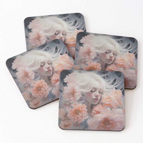 Item preview, Ethereal Portrait of a Woman with Flower Petals designed and sold by Echo-Undercover.