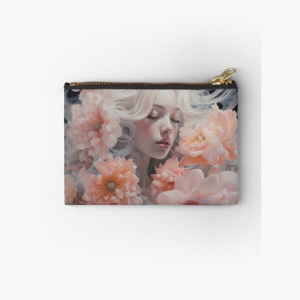 Item preview, Ethereal Portrait of a Woman with Flower Petals designed and sold by Echo-Undercover.